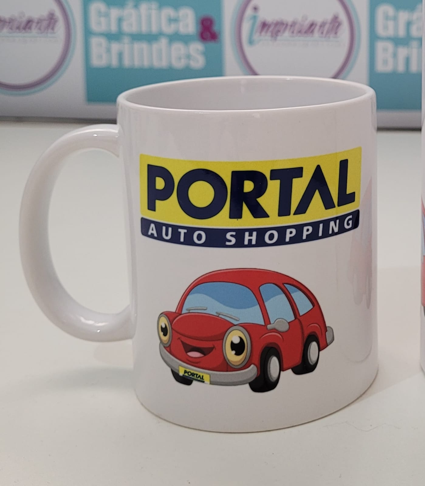 CANECA DE CERÂMICA BRANCA - Imagem 4