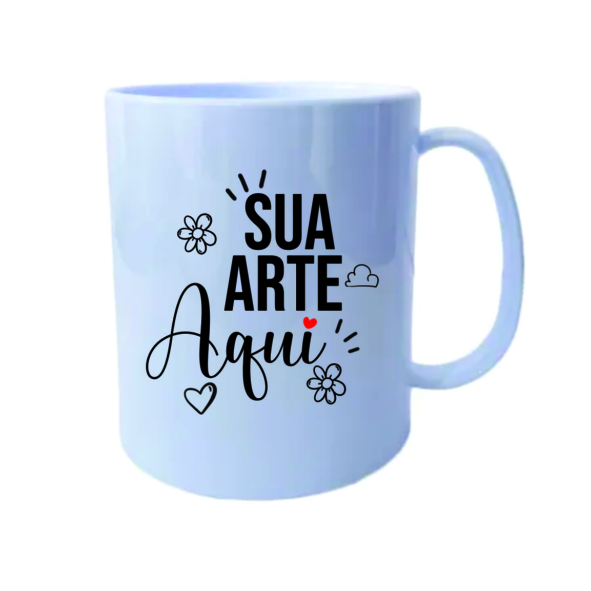 CANECA DE POLÍMERO BRANCA