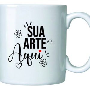 CANECA DE CERÂMICA BRANCA